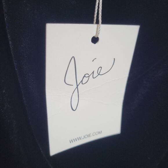 Joie Wayman Black Velvet One Shoulder Top, size 10 - Picture 8 of 9